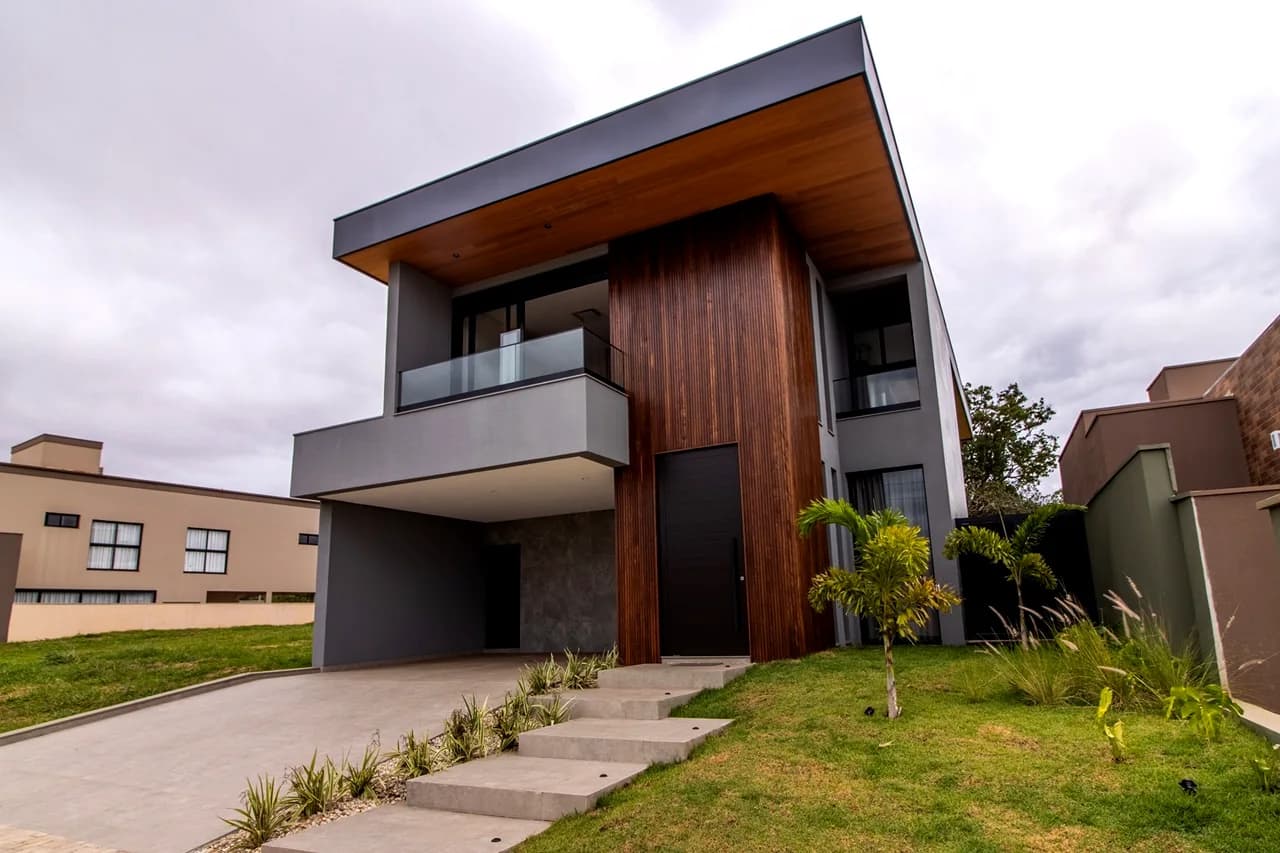 Esquadrias de alumínio de alto padrão em projeto residencial